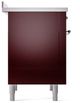 Ilve® Nostalgie II Series 36" Burgundy Pro Style Induction Range-4