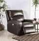 Furniture of America® Soterios Charcoal Power Recliner-0
