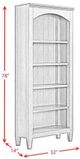 Elements International Portico Brown Oak Open Bookcase-2