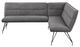 Coaster® Dodson Gray Fabric Upholstered L-Shaped Nook Dining Bench-1
