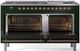 Ilve® Nostalgie II Series 60" Emerald Green Pro Style Dual Fuel Range-1