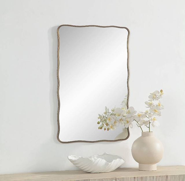 Renwil® Basel Plated Dark Antique Brushed Brass Mirror-4
