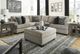 Signature Design by Ashley® Bovarian 2-Piece Stone Sectional with Ottoman-3