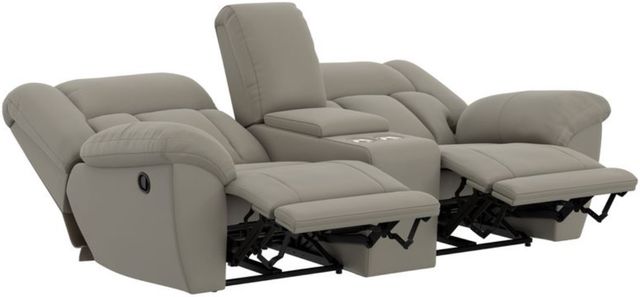 Catnapper® Sentinel Smoke Manual Reclining Loveseat with Console-1
