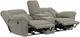 Catnapper® Sentinel Smoke Manual Reclining Loveseat with Console-1