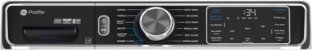 GE Profile™ 5.3 Cu. Ft. White Front Load Washer with UltraFresh™ Vent System+ with OdorBlock™-3