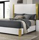 Furniture of America® Basildon 4-Piece White/Gold Queen Bedroom Set-1