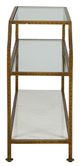 Furniture Classics Marietta Glass Top Console Table with Gold Base-2