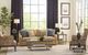Hammary® Ingrid Glass Top Coffee Table with Dusty Silver Base-1