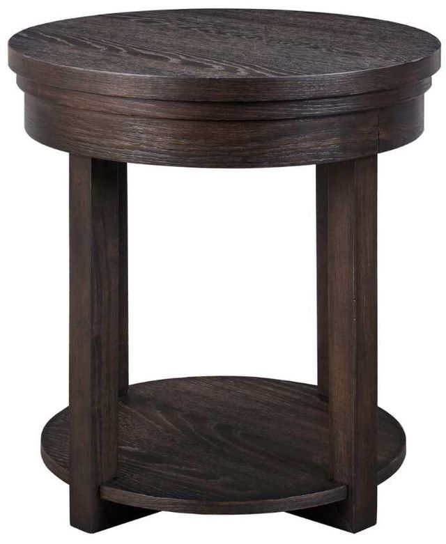 Liberty Furniture Weston Peppercorn Round End Table-2