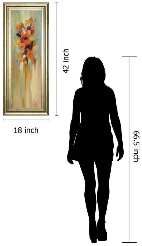 Classy Art Tall Autumn Flowers I by Silvia Vassileva Wall Art-2