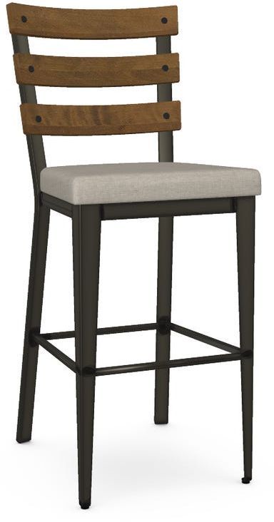Amisco Dexter Non-Swivel Bar Stool-0