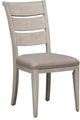 Liberty Furniture Farmhouse Reimagined Antique White/Khaki Ladder Back Upholstered Side Chair-0