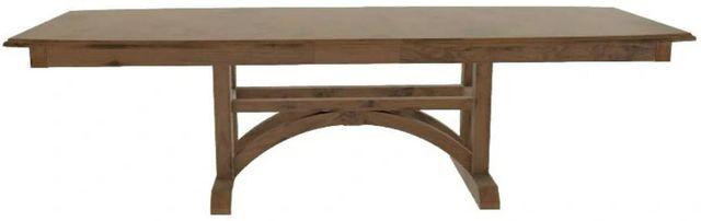 Mavin Customizable 38" x 84" Boat Extendable Dining Table with 12" Leaf-1