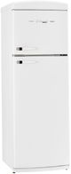 Unique® Appliances Classic Retro 24" 11 Cu. Ft. Marshmallow White Counter Depth Top Freezer Refrigerator-1