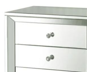 Stylecraft Stainless Steel Clear Mirror Cabinet-1