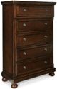 Millennium® by Ashley Porter 6-Piece Rustic Brown California King Sleigh Bed Set-4