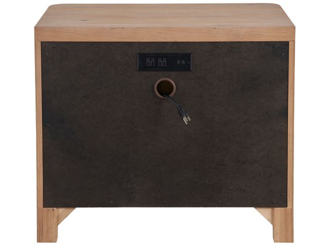 Universal Explore Home™ New Modern Walker Natural Oak 2 Drawer Nightstand-2