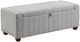 Homelegance® Derby Gray Storage Bench-0
