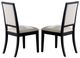Coaster® Louise 7-Piece Black/Cream Dining Set-2