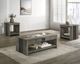 Crown Mark Rangley 3-Piece Brown/Gray Occasional Table Set-1
