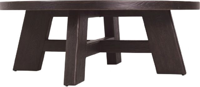 Hooker® Furniture Driftwood Burnt Timber Round Cocktail Table-0