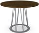 Amisco Customizable Calypso Round Dining Table with 42" Walnut Veneer Top-3