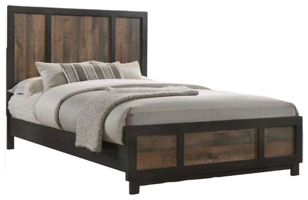 Elements International Harlington 4-Piece Walnut Full Panel Bedroom Set-1