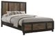 Elements International Harlington 4-Piece Walnut Full Panel Bedroom Set-1