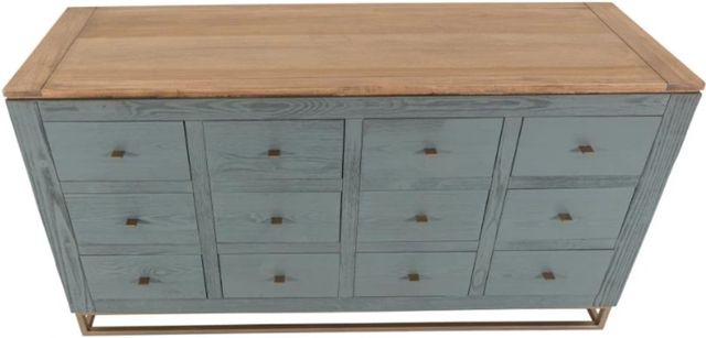 International Furniture Direct Timber Green Console-3
