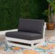 Linon Bluffton Grey/White Acacia/Fabric Outdoor Chair-1