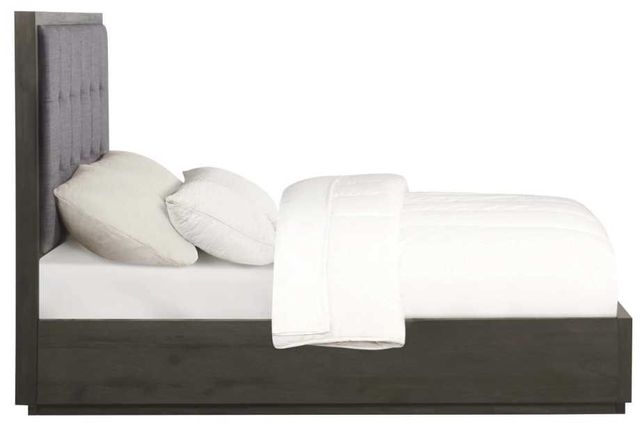 Modus Furniture Oxford Basalt Gray California King Upholstered Storage Bed-3