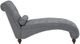 Mazin Furniture Bonne Gray Chaise with Pillow-2