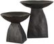 Uttermost® Shadow 2-Piece Matte Dark Brown Pedestal Bowl Set-3