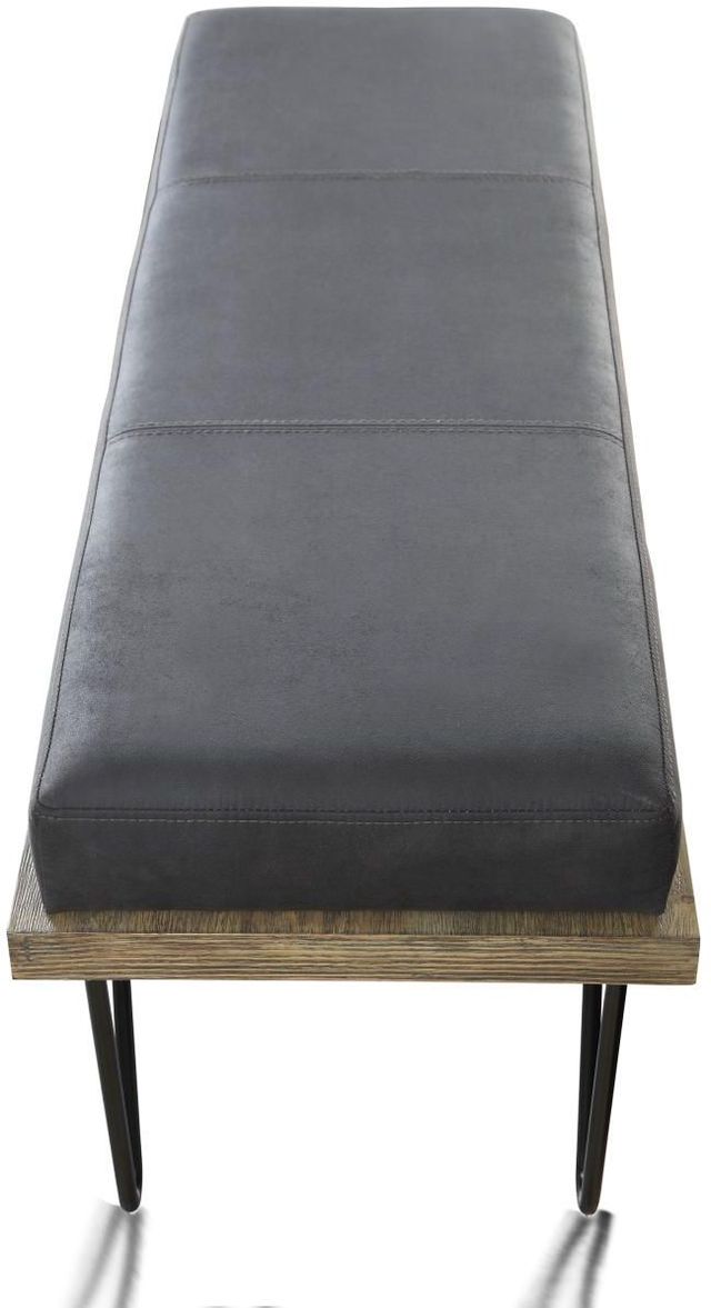 Mazin Furniture Metallo Gray Bench-3