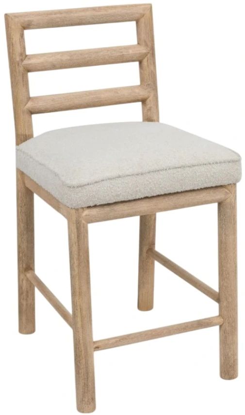 Modus Furniture Dorsey Ricotta Ladder Back Counter Stool-0