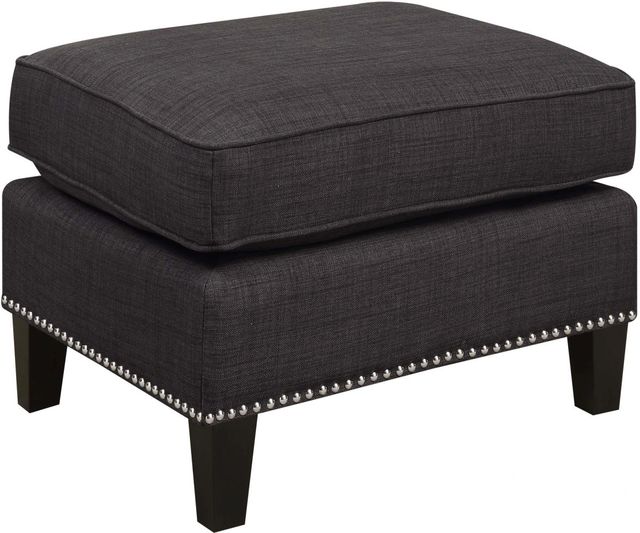 Elements International Erica Heirloom Charcoal Ottoman-0