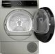 Bosch® 800 Series 24" Pearl Steel Front Load Ventless Electric Dryer-1