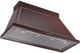 Ilve® Nostalgie II Noblesse 48" Burgundy Wall Mounted Range Hood with Burnished Trim-1