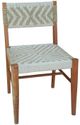 A & B Home Tabbu Cream/Grey Weaving Dining Chair-0