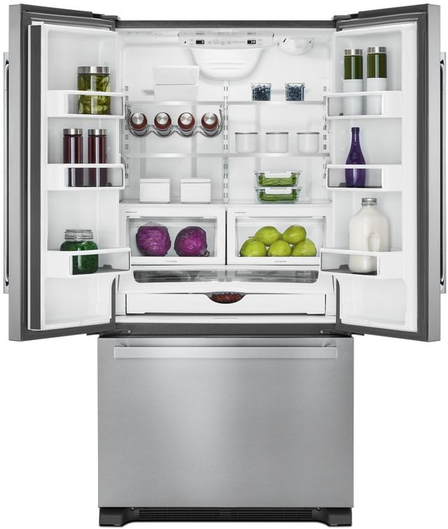 JennAir® NOIR™ 36" 21.9 Cu. Ft. Stainless Steel Counter Depth French Door Refrigerator-2