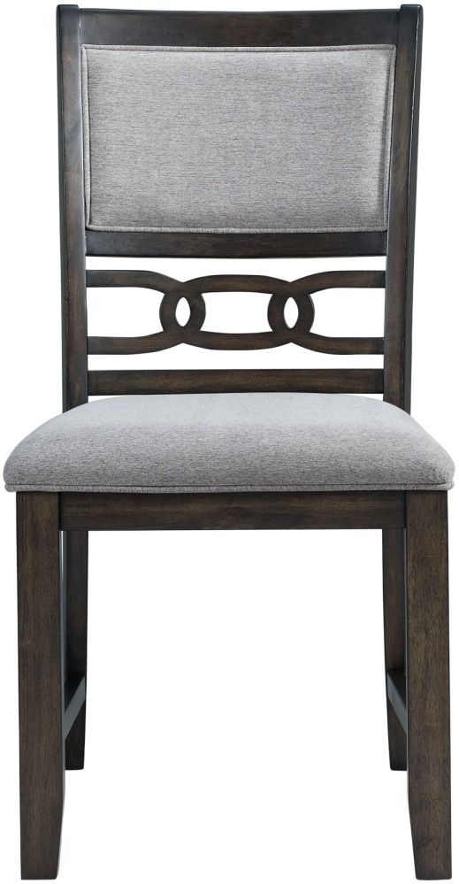 Elements International Amherst Dark Dining Side Chair-1