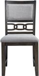 Elements International Amherst Dark Dining Side Chair-1