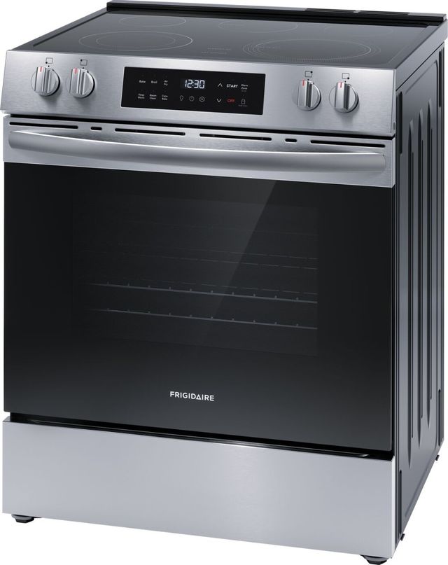 Frigidaire® 30" Stainless Steel Freestanding Front Control Electric Range with Air Fry-3