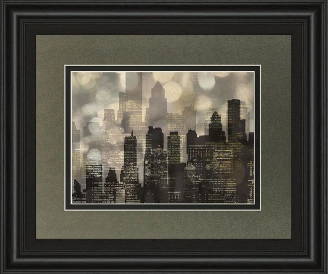 Classy Art City Lights by Katrina Craven Wall Art-0