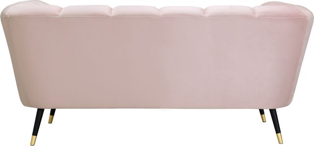 Meridian Furniture Beaumont Pink Velvet Loveseat-2