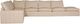 Palliser® Furniture Customizable Dawson 4-Piece Right-Arm Facing L-Shape Sectional and Bumper-1