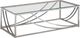 Coaster® Lille Glass Top Chrome Rectangular Coffee Table Accents-0