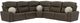 Catnapper Tramonti 5-Piece Chocolate Power Reclining Sectional-0