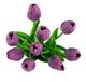 A & B Home Purple Faux Tulip 9-Stem Bundle-1